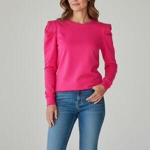 Walter Baker Womens Hot Pink Stella Long Sleeve Top Small